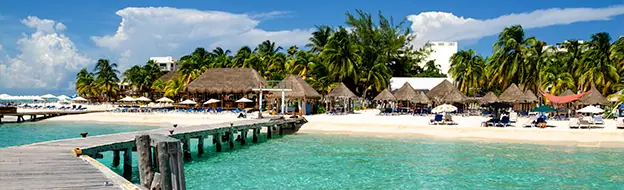 breathtaking beach of Isla mujeres playa norte