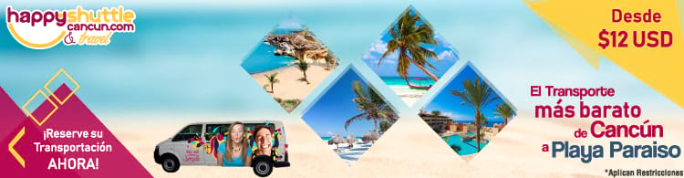 Cancun Shuttle to Playa Paraíso
