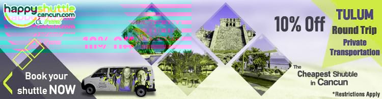 Cancun Shuttle to Tulum