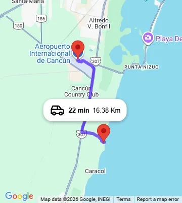 Cancun Airport to Dreams Natura Resort and Spa Puerto Morelos