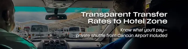 Cancun Airport terminal outside