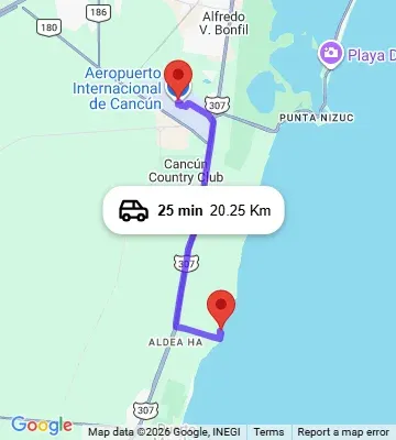 Cancun Airport to Sensira Resort and Spa Riviera Maya Puerto Morelos