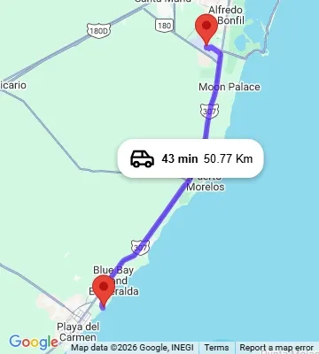 Cancun Airport to The Fives Beach Hotel and Residences